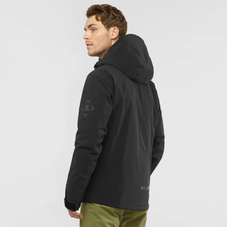 Salomon Highland Men's Insulated Jackets Black | 247-BYLDPO