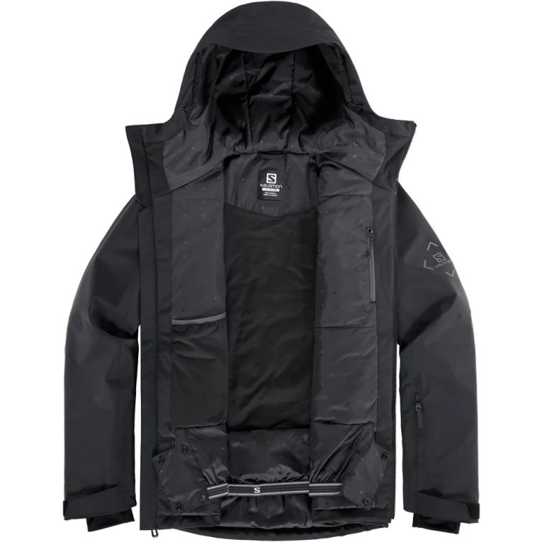 Salomon Highland Men's Insulated Jackets Black | 247-BYLDPO