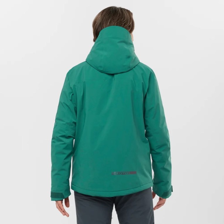 Salomon Highland Men's Insulated Jackets Green | 317-STMHXK