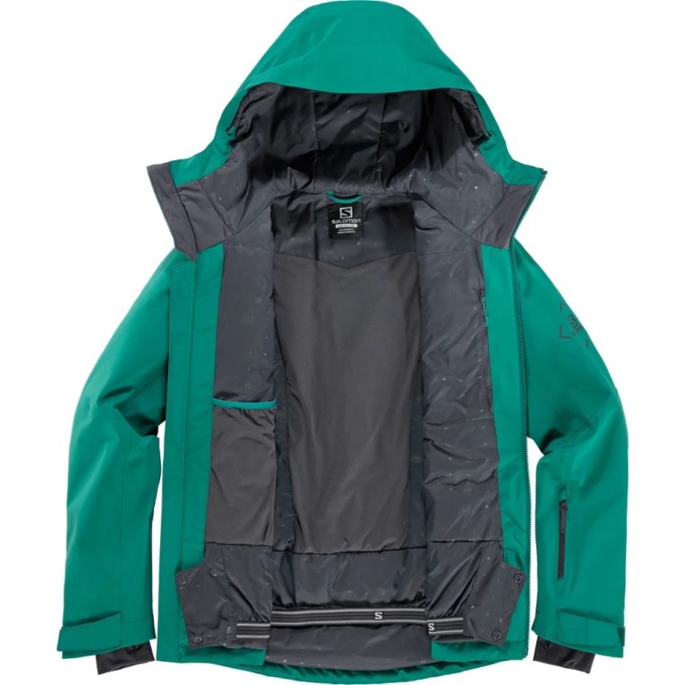 Salomon Highland Men's Insulated Jackets Green | 317-STMHXK