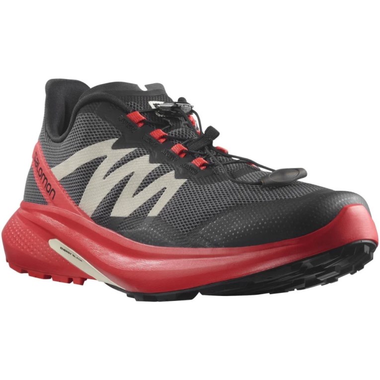 Salomon Hypulse Men's Trail Running Shoes Black / Red | 926-OMWGPF