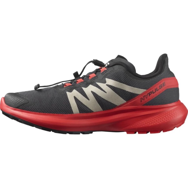 Salomon Hypulse Men's Trail Running Shoes Black / Red | 926-OMWGPF