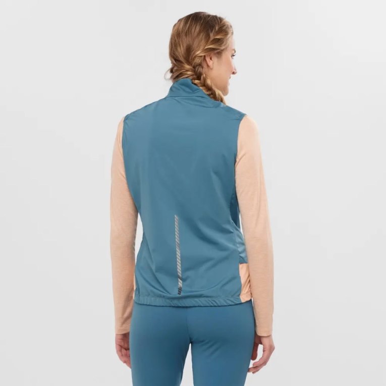 Salomon Light Shell Women's Vest Blue | 526-WSNOUA