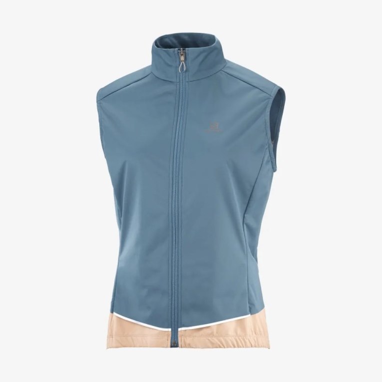 Salomon Light Shell Women's Vest Blue | 526-WSNOUA