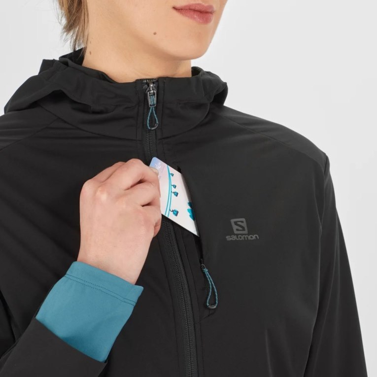 Salomon Light Women's Shell Jackets Black | 894-KNTLFY