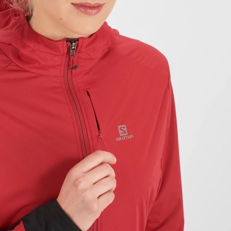 Salomon Light Women's Shell Jackets Red | 149-BLXCKQ