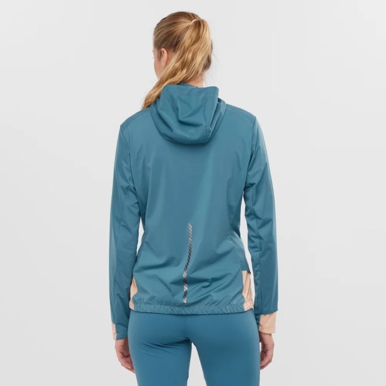 Salomon Light Women's Shell Jackets Turquoise | 051-IMEFWN