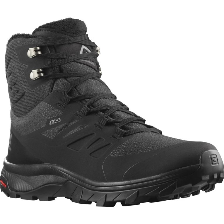 Salomon Outblast Thinsulate Climasalomon Waterproof Women's Winter Boots Black | 139-CWMRGB