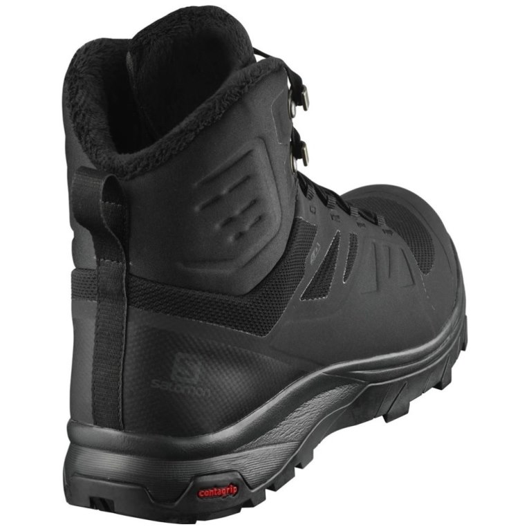 Salomon Outblast Thinsulate Climasalomon Waterproof Men's Winter Boots Black | 210-ESWABX