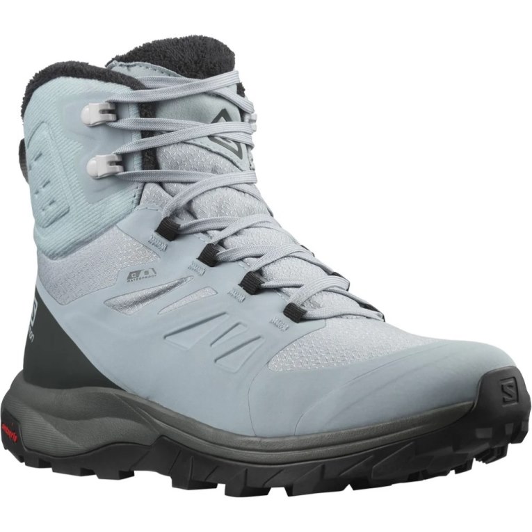 Salomon Outblast Thinsulate Climasalomon Waterproof Women's Winter Boots Light Blue | 318-BRFVNT