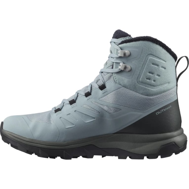 Salomon Outblast Thinsulate Climasalomon Waterproof Women's Winter Boots Light Blue | 318-BRFVNT