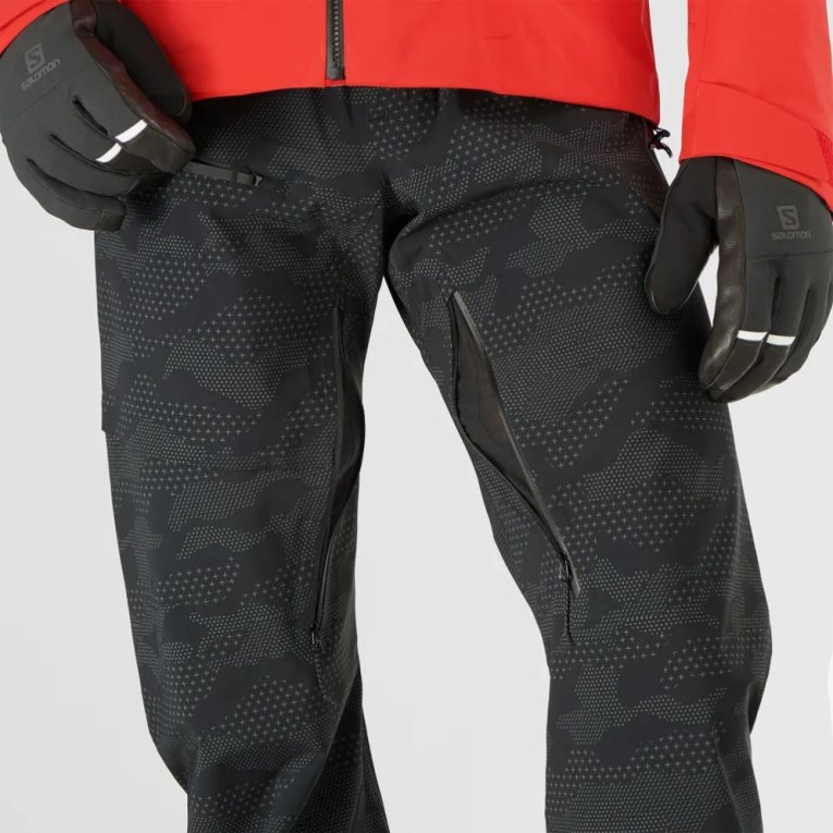 Salomon Outlaw 3L Men's Ski Pants Black | 176-WTQXKY