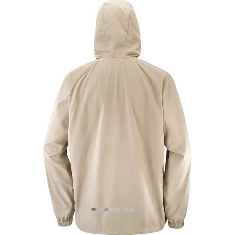 Salomon Outlife Ripstop Half Zip Men's Windbreaker Beige | 935-OWNQDV