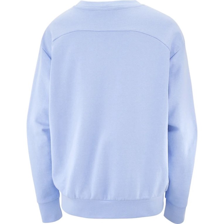 Salomon Outlife Summer Women's Sweatshirt Light Blue | 704-HNYIMZ