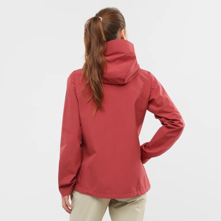 Salomon Outline GTX 2.5L Women's Shell Jackets Red | 906-ARNPVB