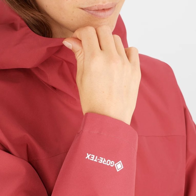 Salomon Outline GTX 2.5L Women's Shell Jackets Red | 906-ARNPVB