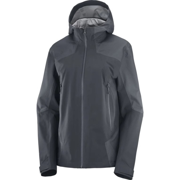 Salomon Outline GTX Hybrid Women's Shell Jackets Black | 065-UYDVZR