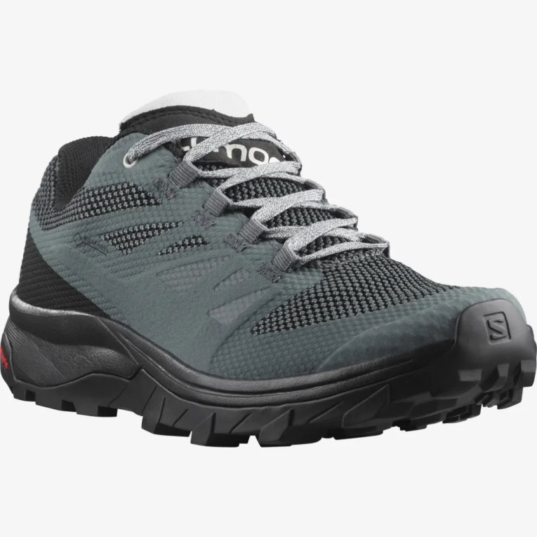 Salomon Outline GTX Women's Hiking Shoes Black / Dark Grey | 417-TIZYXB