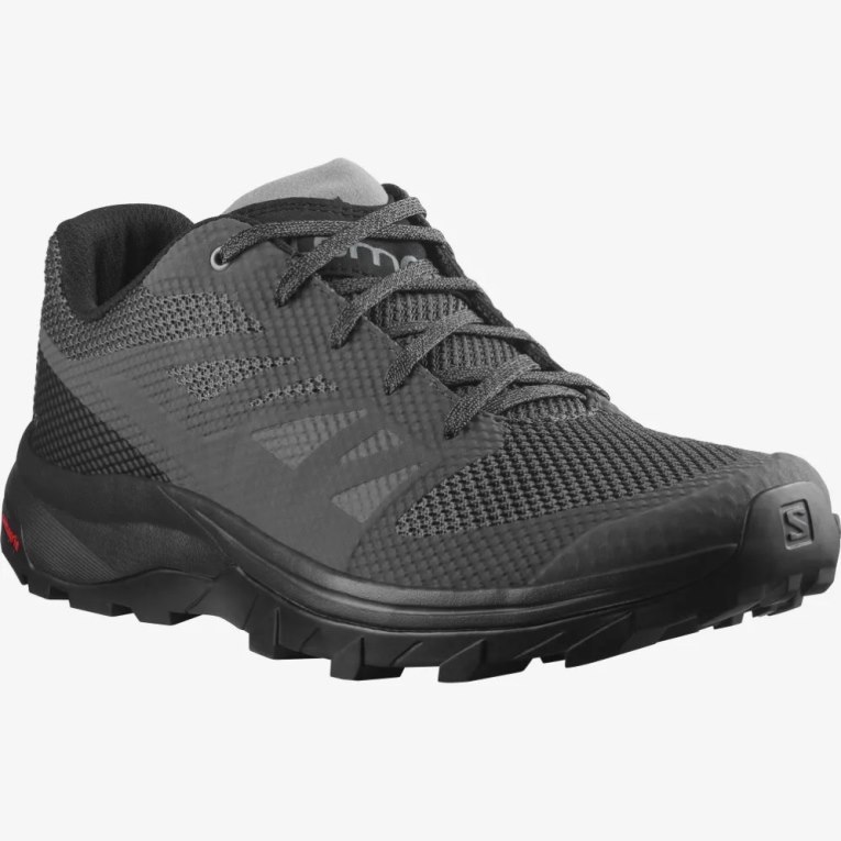 Salomon Outline Men's Hiking Shoes Black | 952-WJYZDC