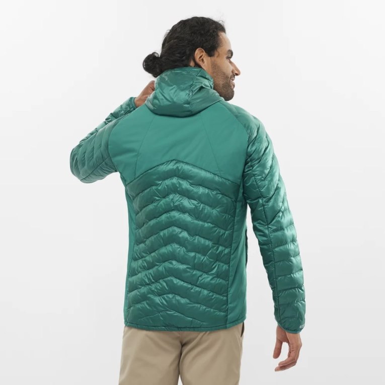 Salomon Outline Primaloft Men's Insulated Jackets Green | 043-JTQEIN