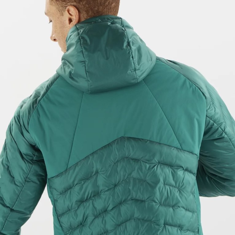 Salomon Outline Primaloft Men's Insulated Jackets Green | 043-JTQEIN