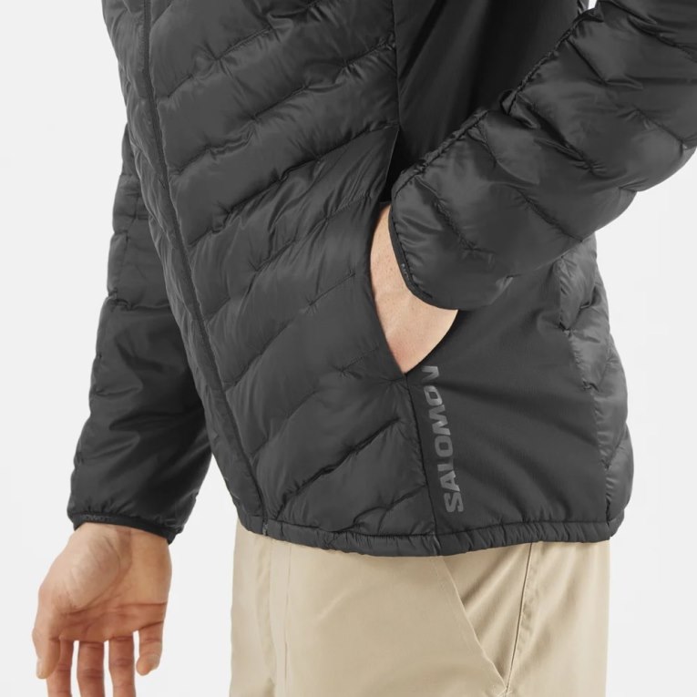 Salomon Outline Primaloft Men's Insulated Jackets Black | 410-KHSRGL