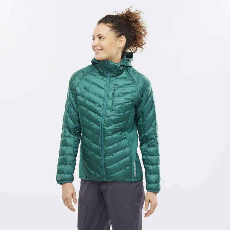 Salomon Outline Primaloft Women\'s Insulated Jackets Green | 927-QWGENM