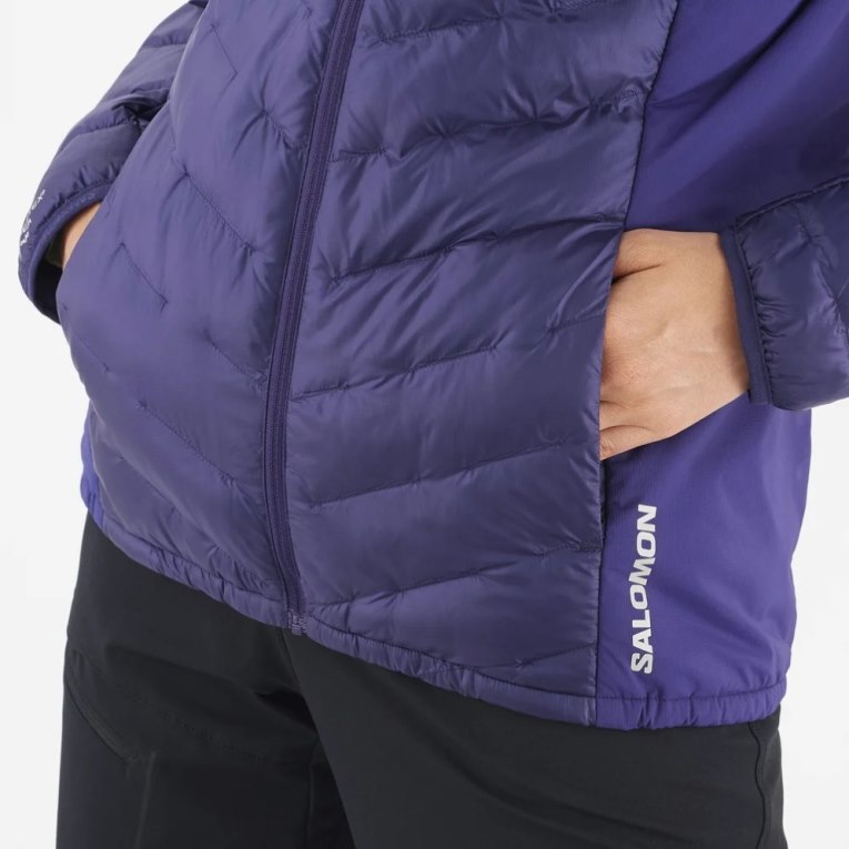 Salomon Outline Primaloft Women's Insulated Jackets Purple | 951-UOWJKP