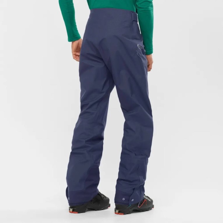 Salomon Outpeak GTX 3L Men's Ski Pants Navy | 053-DTIVQM