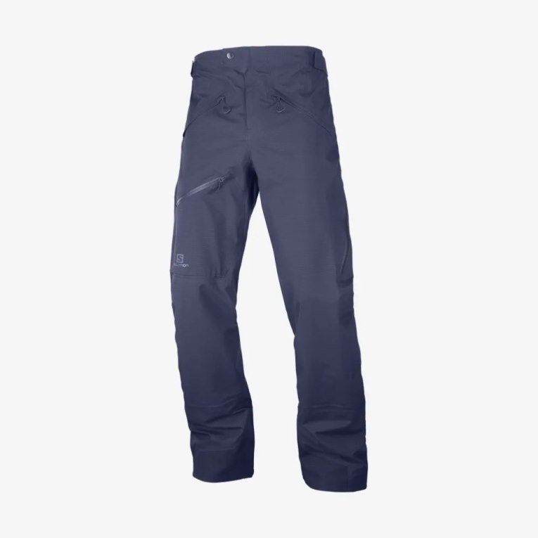 Salomon Outpeak GTX 3L Men's Ski Pants Navy | 053-DTIVQM