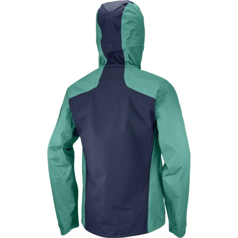 Salomon Outpeak GTX 3L Waterproof Men's Shell Jackets Green | 348-ULNDAV