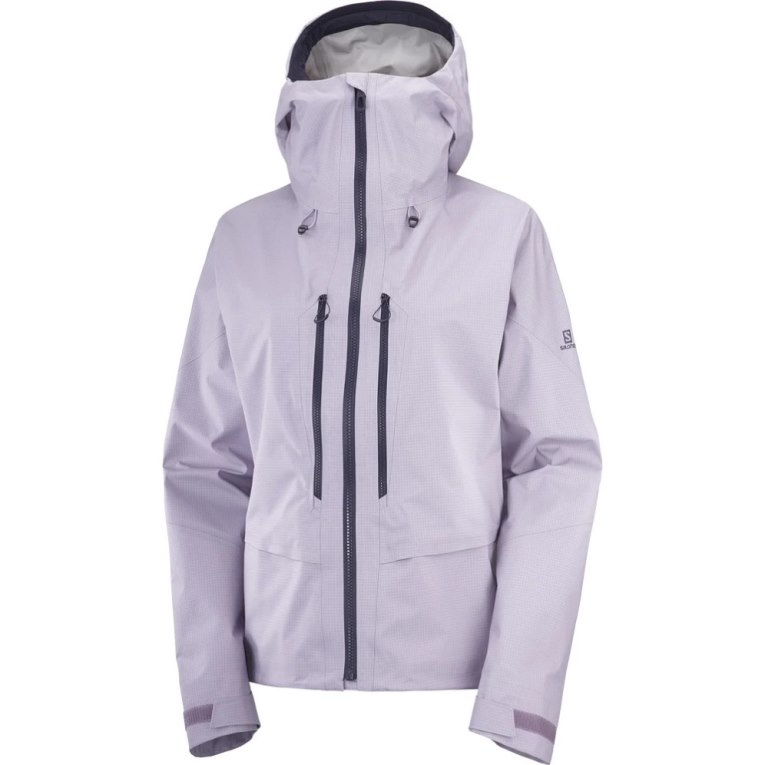 Salomon Outpeak GTX 3L Women's Shell Jackets Lavender | 460-CGJNWX