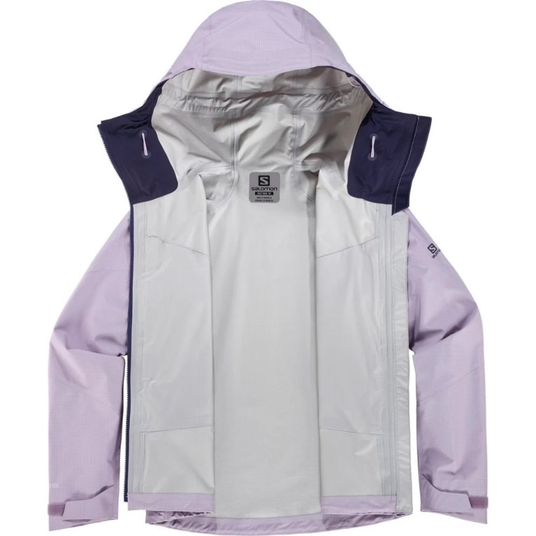 Salomon Outpeak GTX 3L Women's Shell Jackets Lavender | 460-CGJNWX