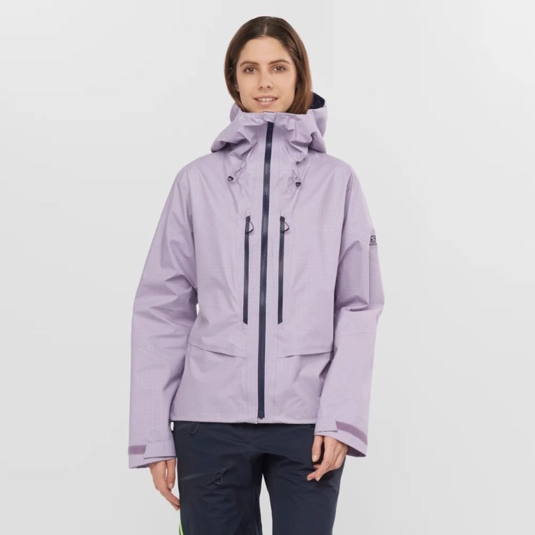 Salomon Outpeak GTX 3L Women\'s Shell Jackets Lavender | 460-CGJNWX