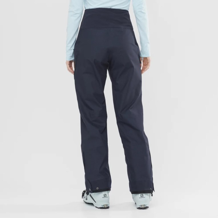 Salomon Outpeak GTX 3L Women's Ski Pants Navy | 287-ZPGBRI