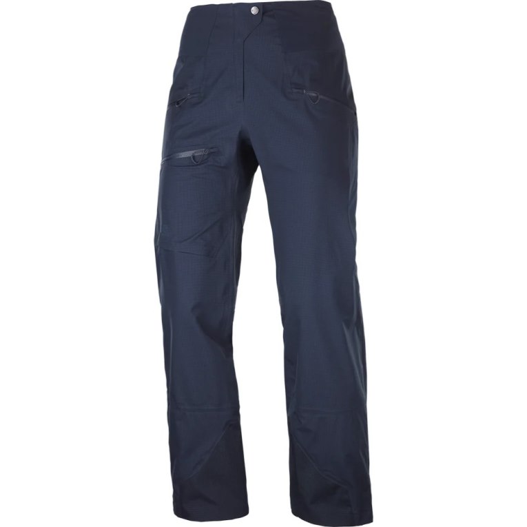 Salomon Outpeak GTX 3L Women's Ski Pants Navy | 287-ZPGBRI