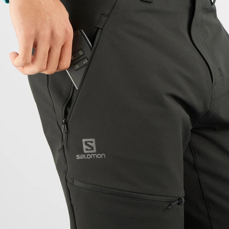 Salomon Outpeak Warm Men's Sport Pants Black | 901-SHQNKO