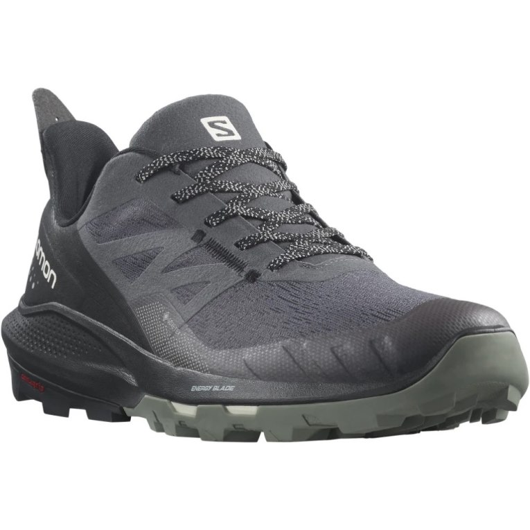 Salomon Outpulse GTX Men's Hiking Shoes Black / Dark Grey | 529-SJXGVT