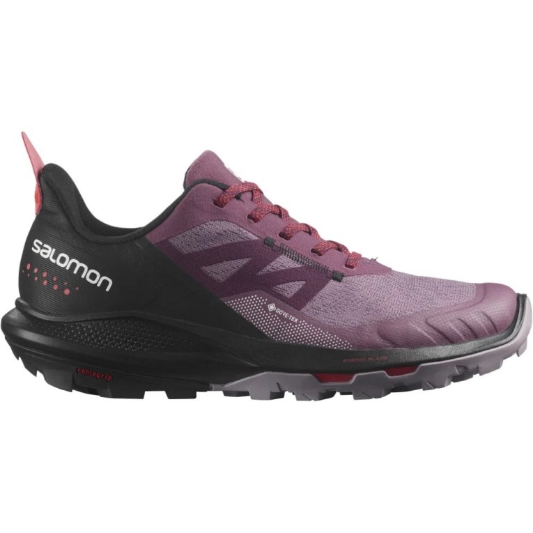 Salomon Outpulse GTX Women\'s Hiking Shoes Fuchsia / Black | 052-TMOJDB