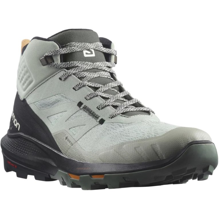 Salomon Outpulse Mid GTX Men's Hiking Boots Mint / Black | 604-YFXMNQ