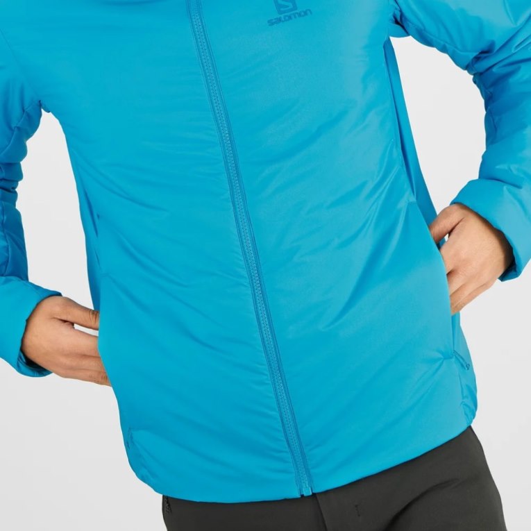 Salomon Outrack Men's Insulated Jackets Turquoise | 947-DYVSPT