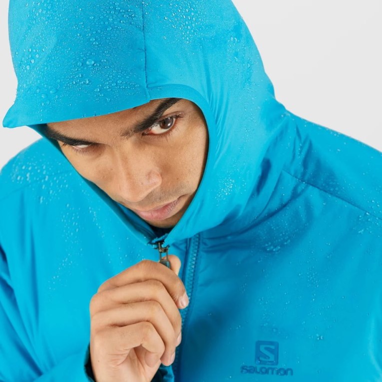 Salomon Outrack Men's Insulated Jackets Turquoise | 947-DYVSPT