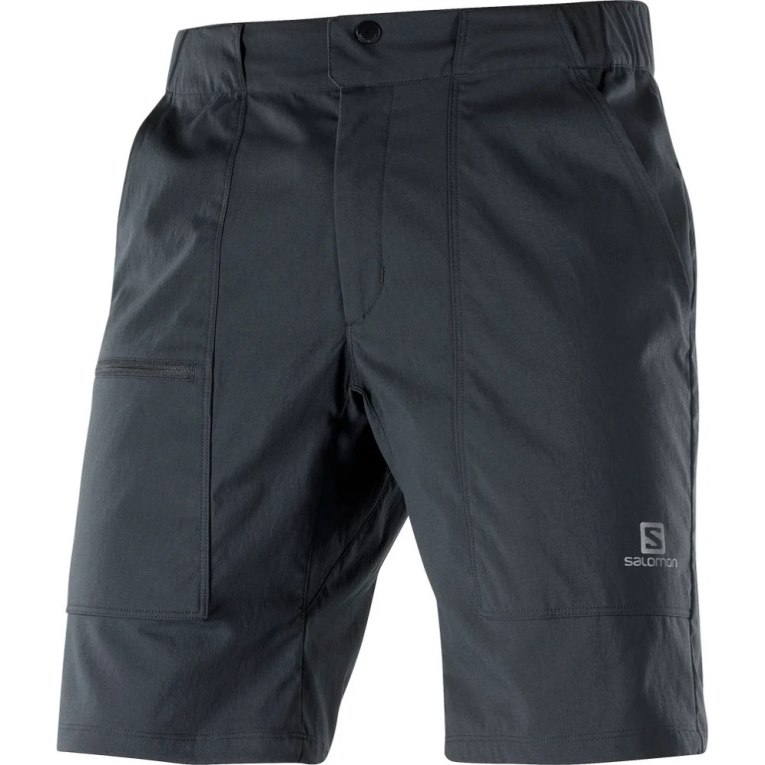 Salomon Outrack Men's Shorts Black | 681-SAQOBJ