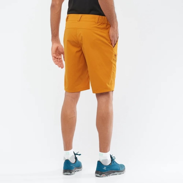 Salomon Outrack Men's Shorts Yellow | 617-HMKXJW