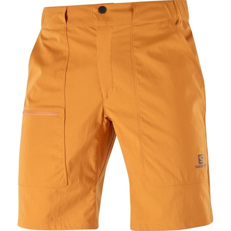 Salomon Outrack Men's Shorts Yellow | 617-HMKXJW