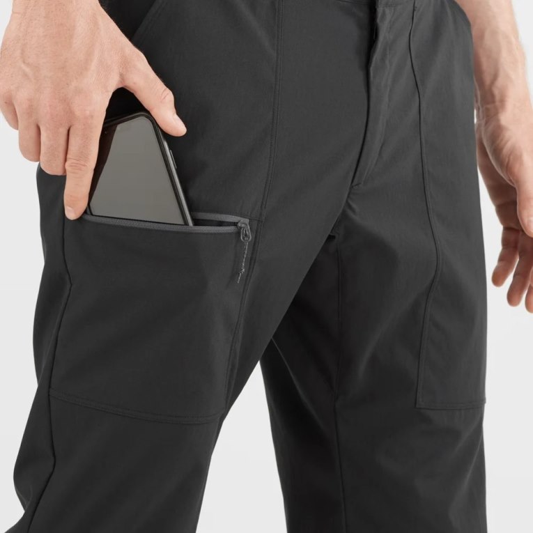 Salomon Outrack Men's Sport Pants Black | 384-EFLAWP