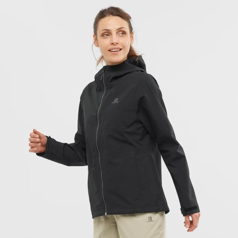 Salomon Outrack Waterproof 2.5L Women\'s Shell Jackets Black | 153-NWGREX