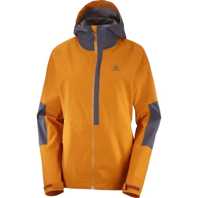 Salomon Outrack Waterproof 2.5L Women's Shell Jackets Mango | 407-JUGBEM