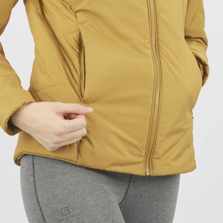 Salomon Outrack Women's Insulated Jackets Yellow | 598-NPSLWM