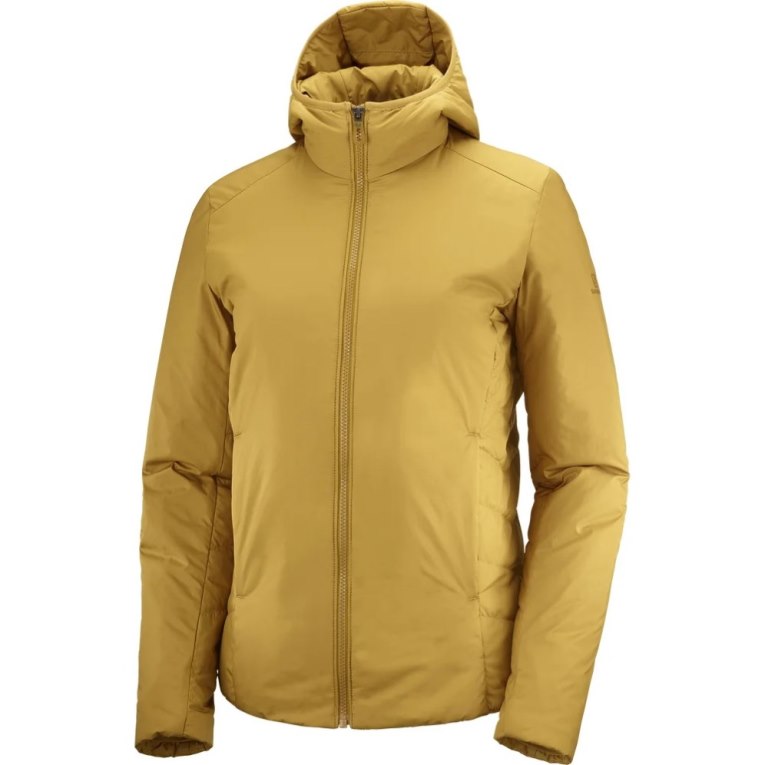 Salomon Outrack Women's Insulated Jackets Yellow | 598-NPSLWM